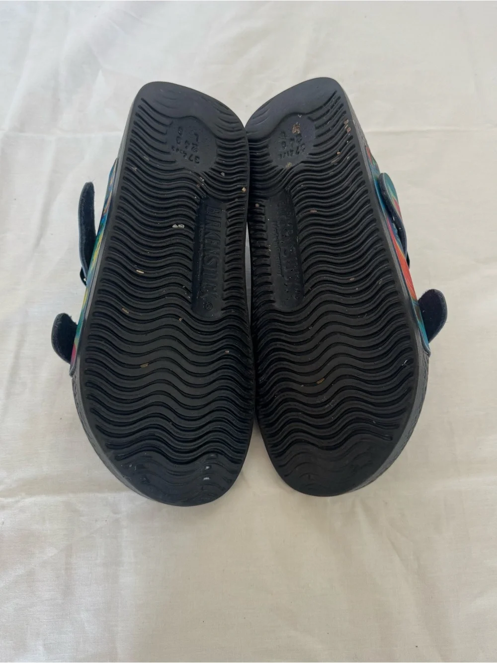 Birki's by Birkenstock Multicolor Swirl Two-Buckle Sandals Size 6